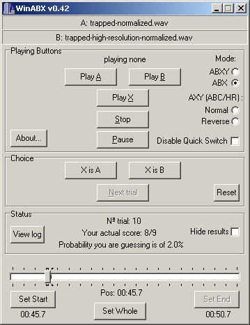 Using WinABX